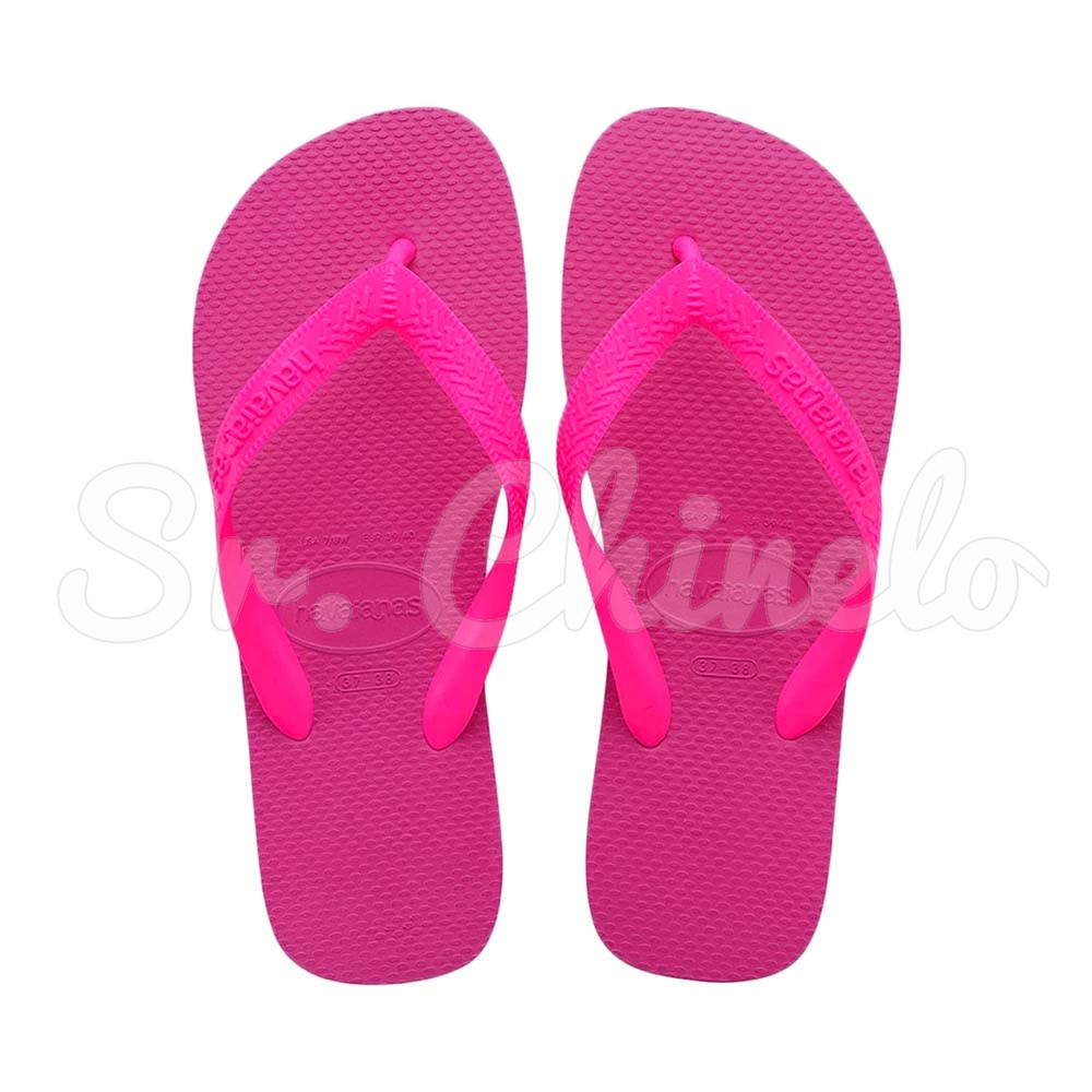 Sandálias Havaianas Top Infantil, Rosa Flux