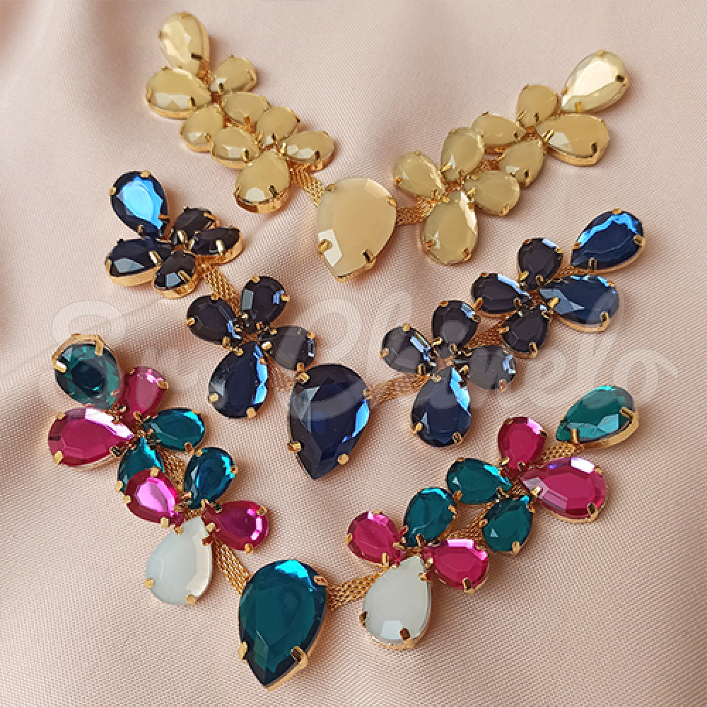 Cabedal Mel, Banhado, Turquesa/Pink/Branco Opal