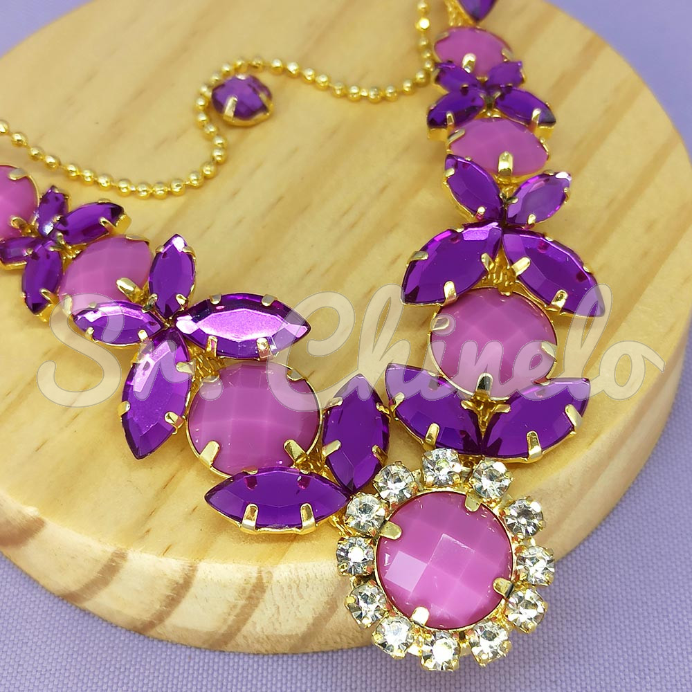 Cabedal Olívia, Banhado, Rebite, Roxo Fosco/Roxo