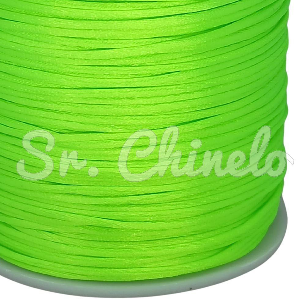 Fio de Seda, 1mm, Verde Neon
