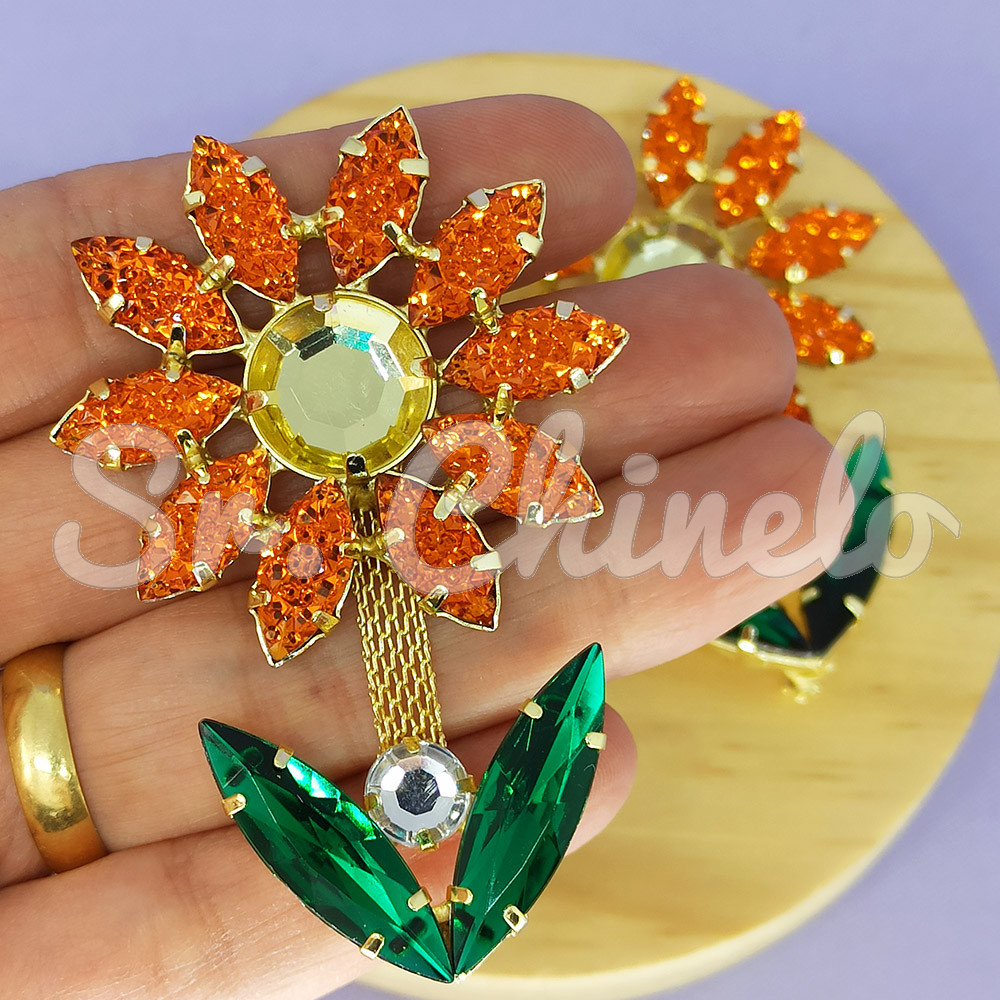 Cabedal Girassol, Banhado, Rebite, Laranja Drusa