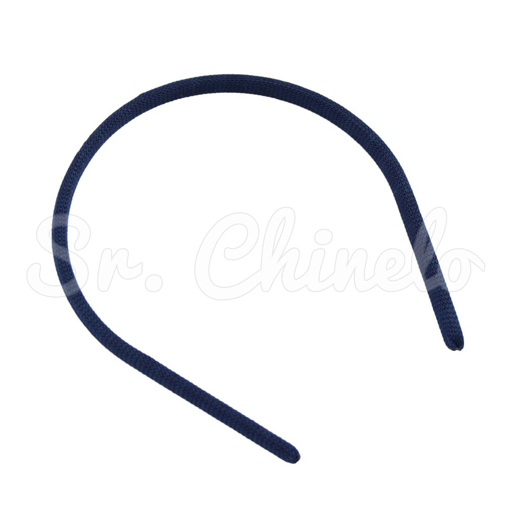Tiara Fina, 10mm, Encapada, Azul Marinho