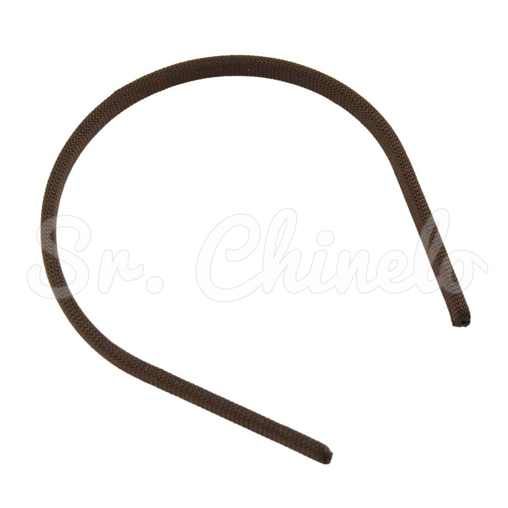 Tiara Fina, 10mm, Encapada, Marrom