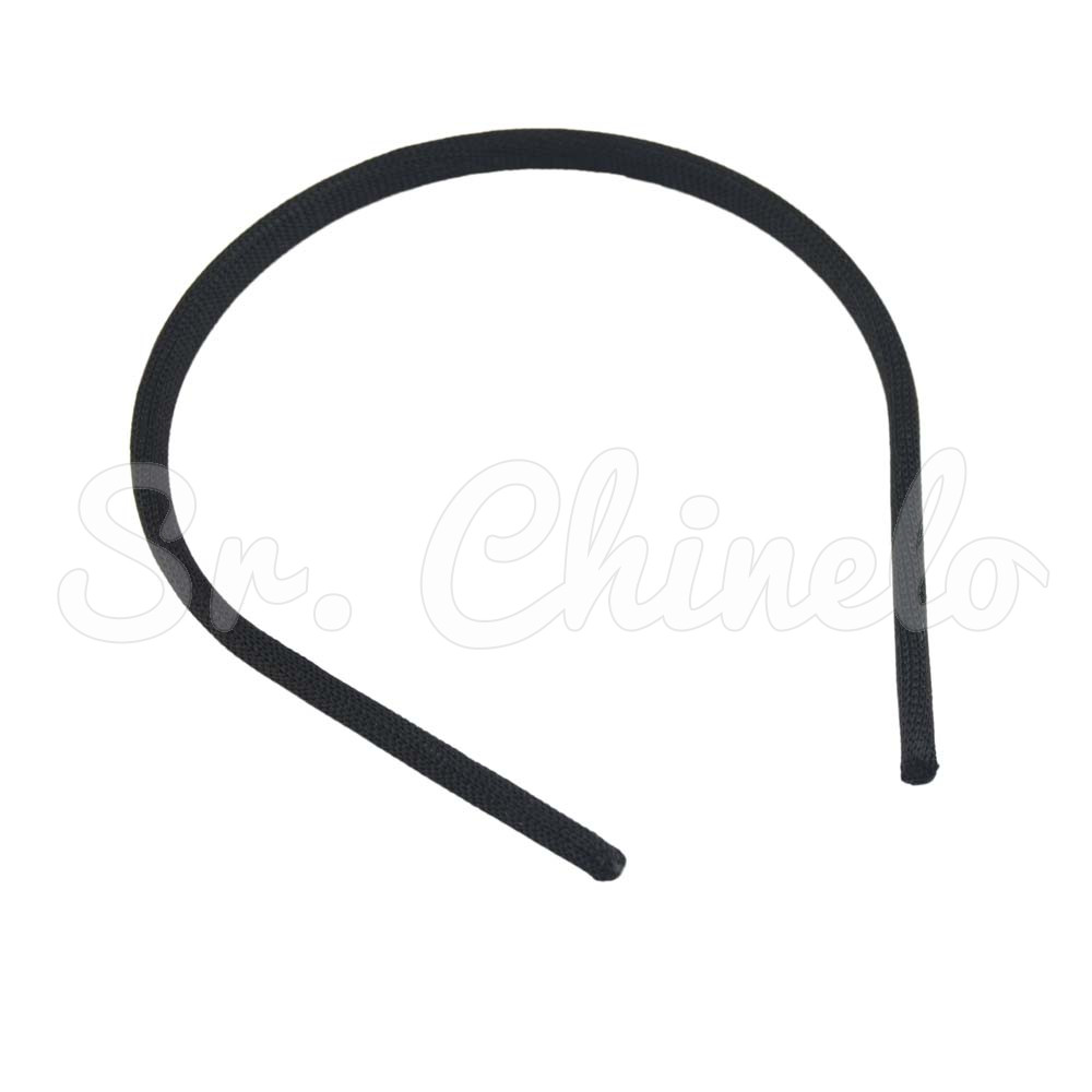 Tiara Fina, 10mm, Encapada, Preto