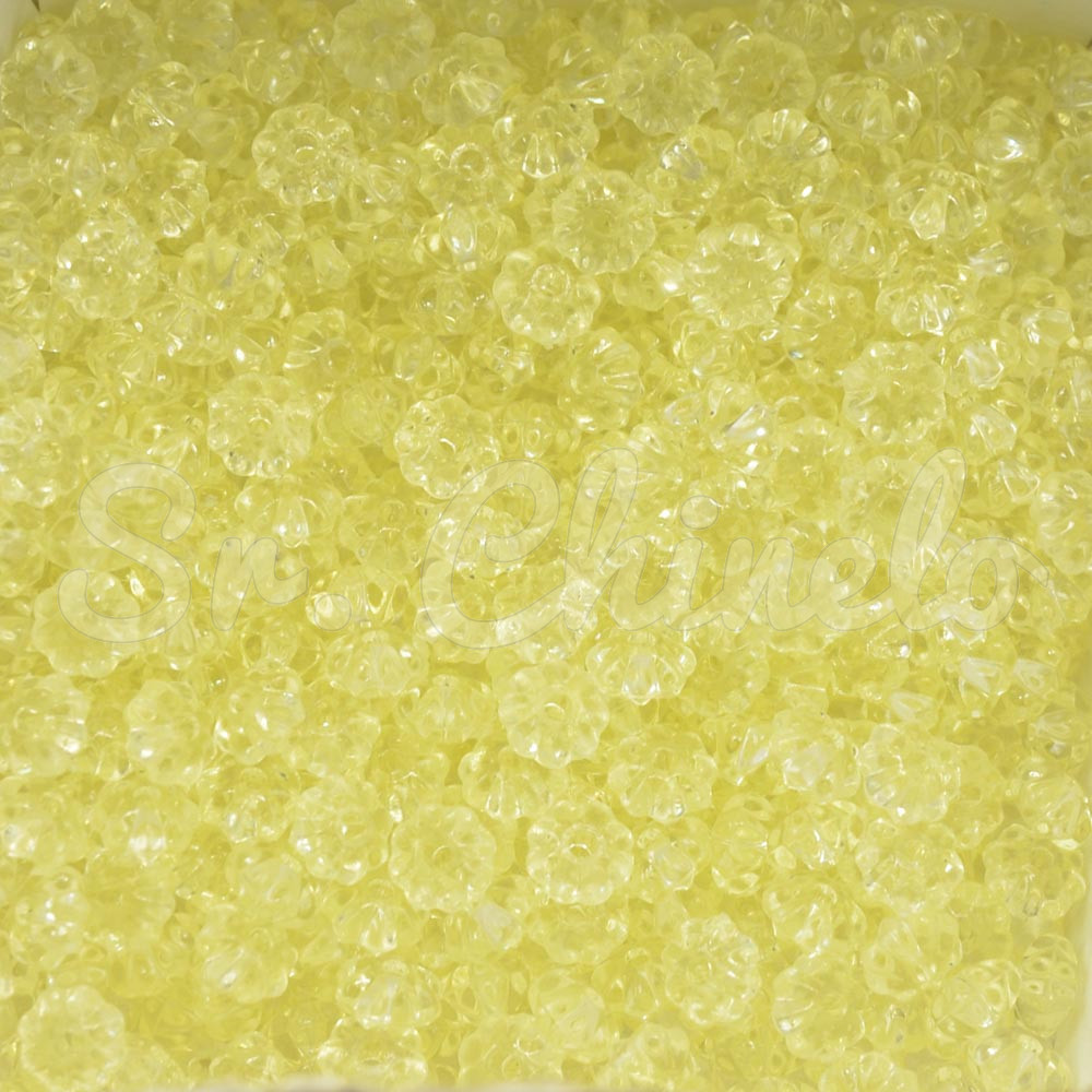 Pitanga de Acrílico, 06mm, Amarelo Bebê Transparente
