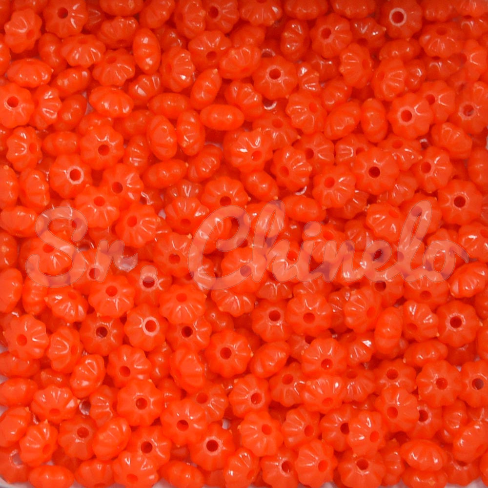 Pitanga de Acrílico, 06mm, Laranja