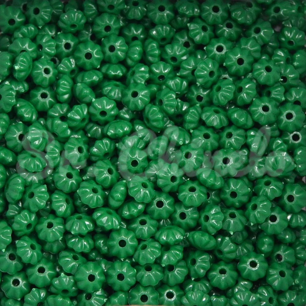 Pitanga de Acrílico, 06mm, Verde Folha