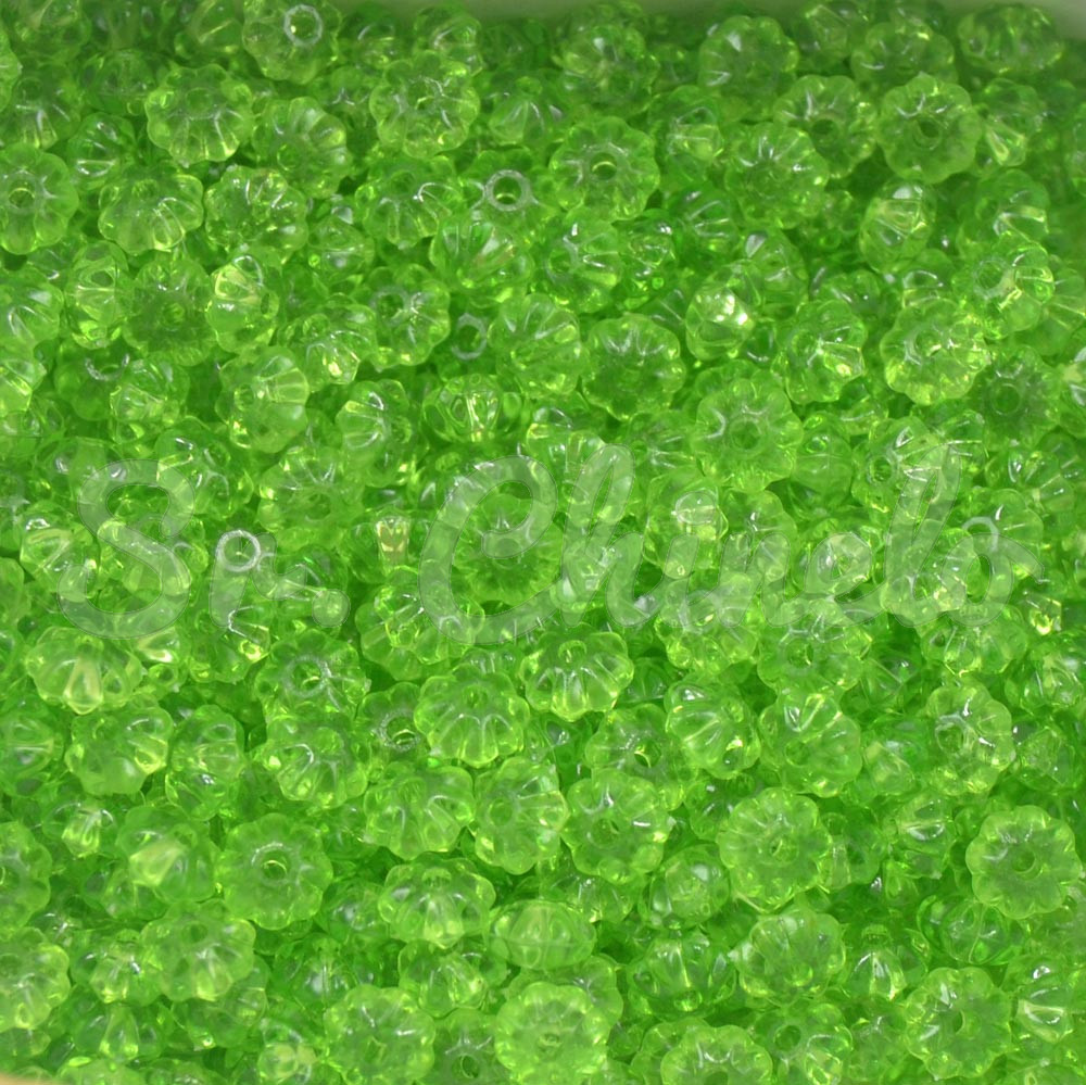 Pitanga de Acrílico, 06mm, Verde Transparente