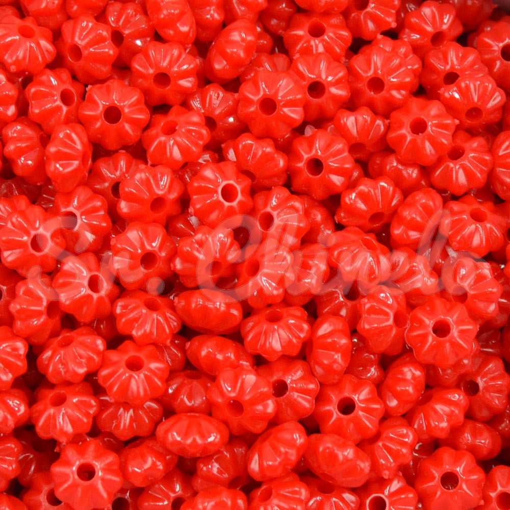 Pitanga de Acrílico, 08mm, Vermelho