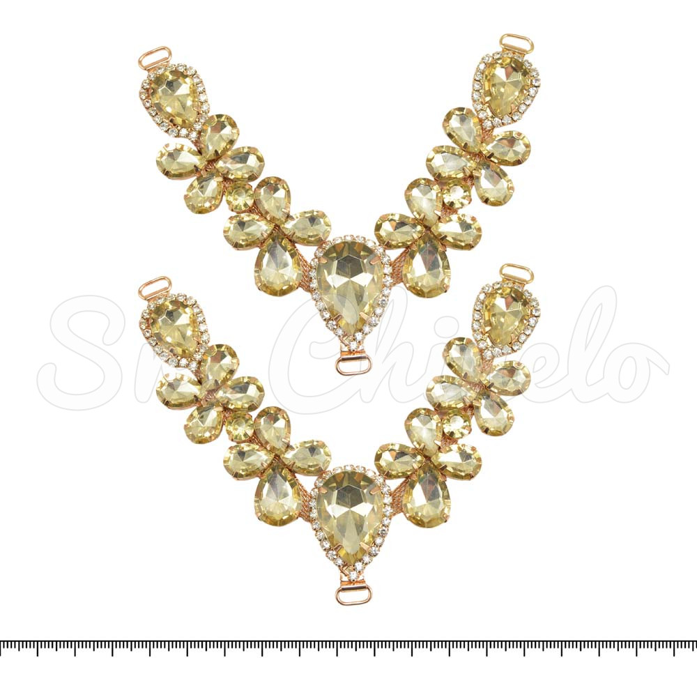 Cabedal Melissa, Passante, Dourado