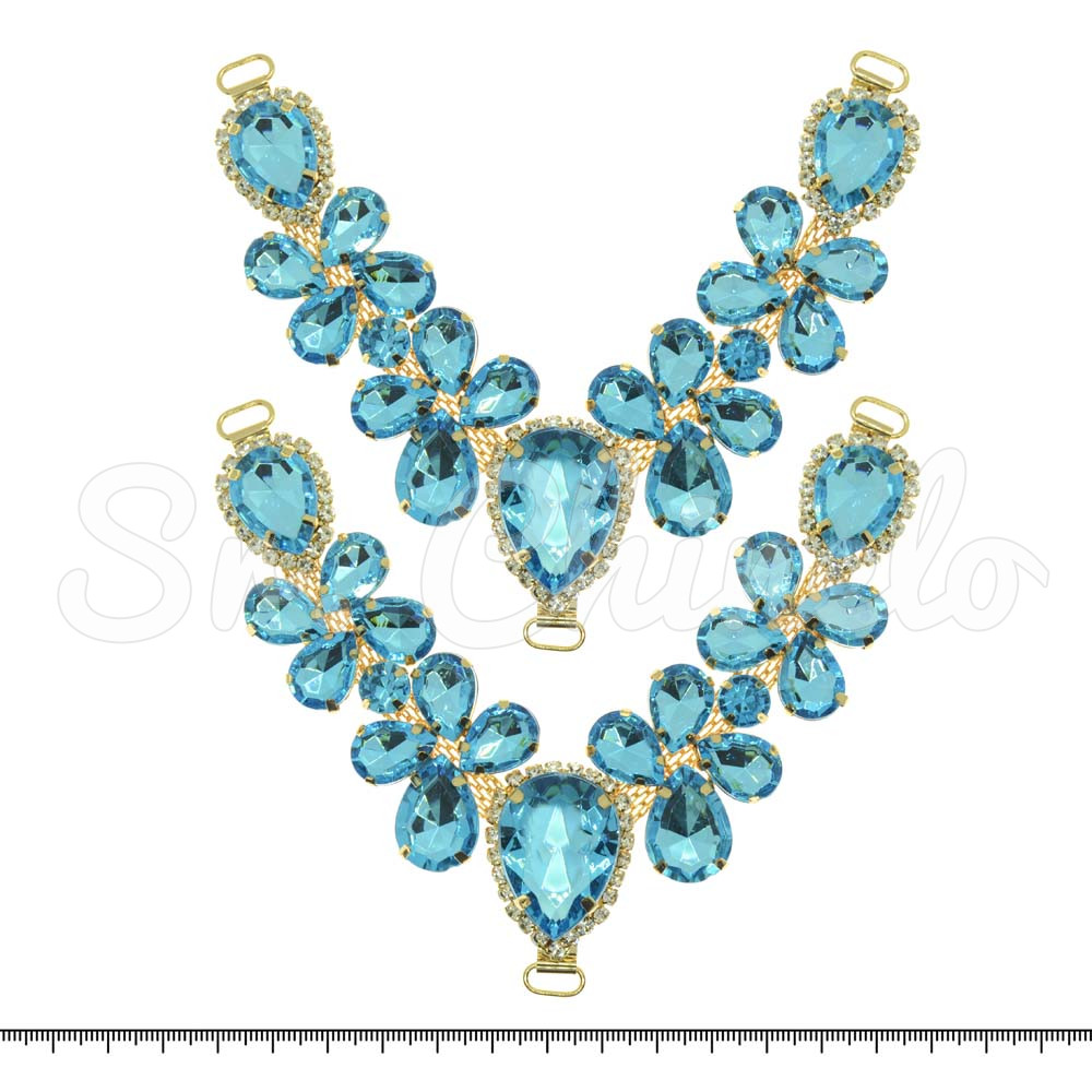 Cabedal Melissa, Passante, Azul Tiffany