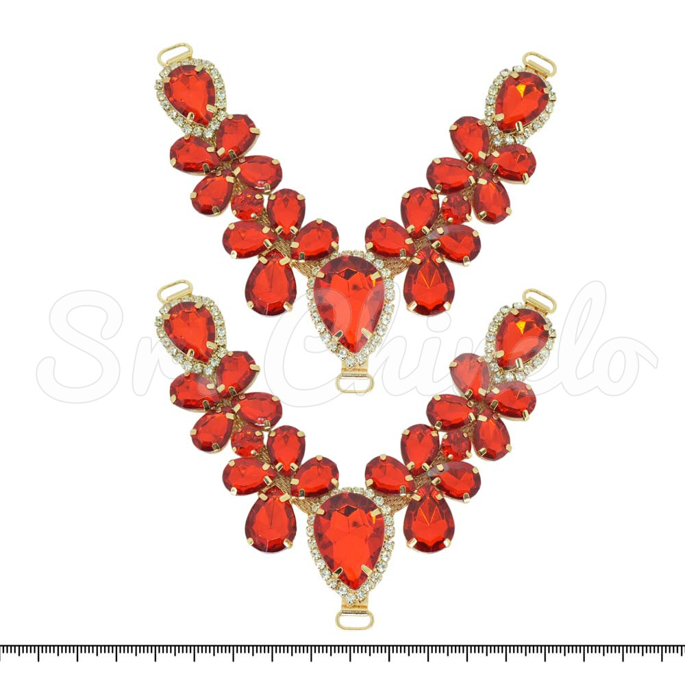 Cabedal Melissa, Passante, Vermelho