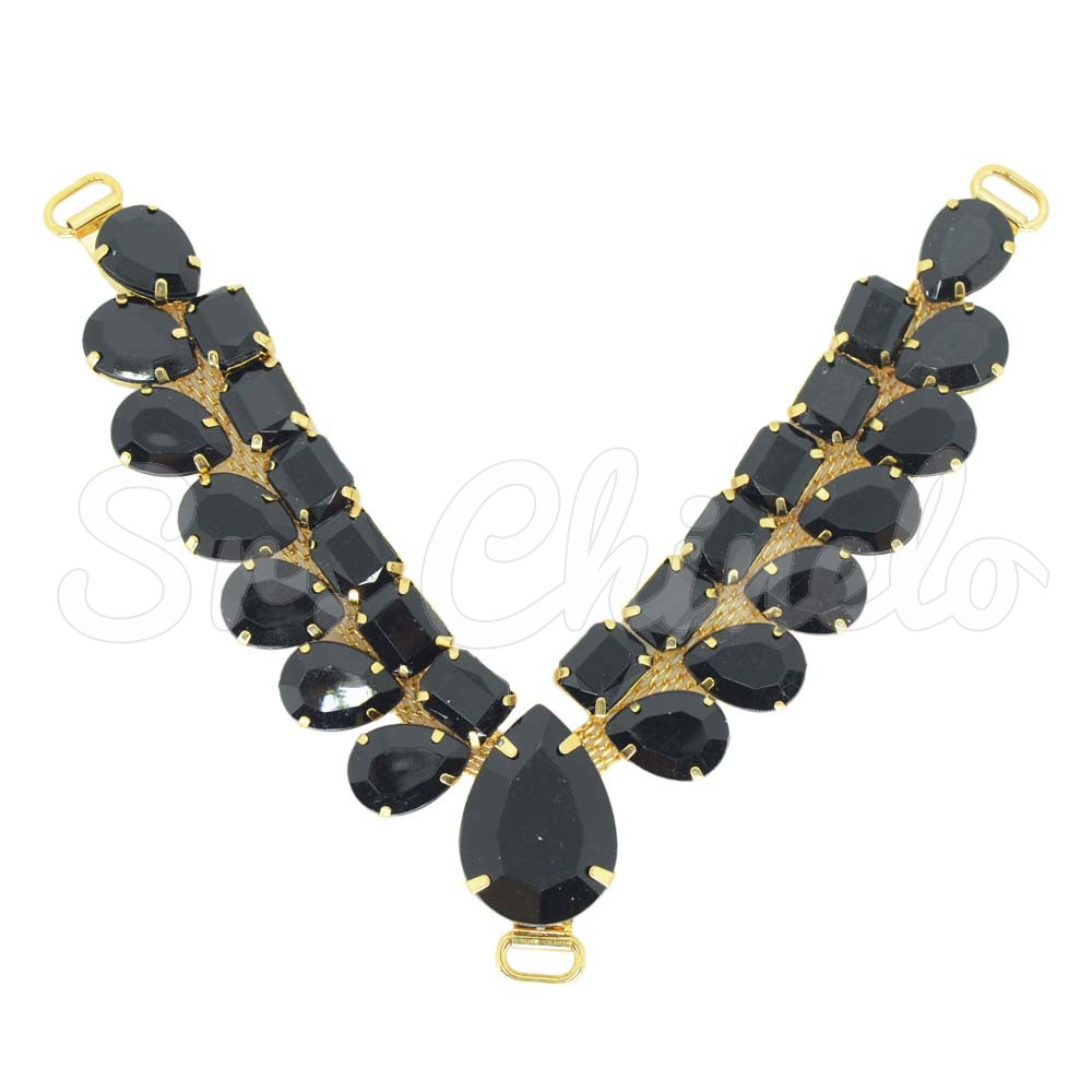 Cabedal Adele, Passante, Preto