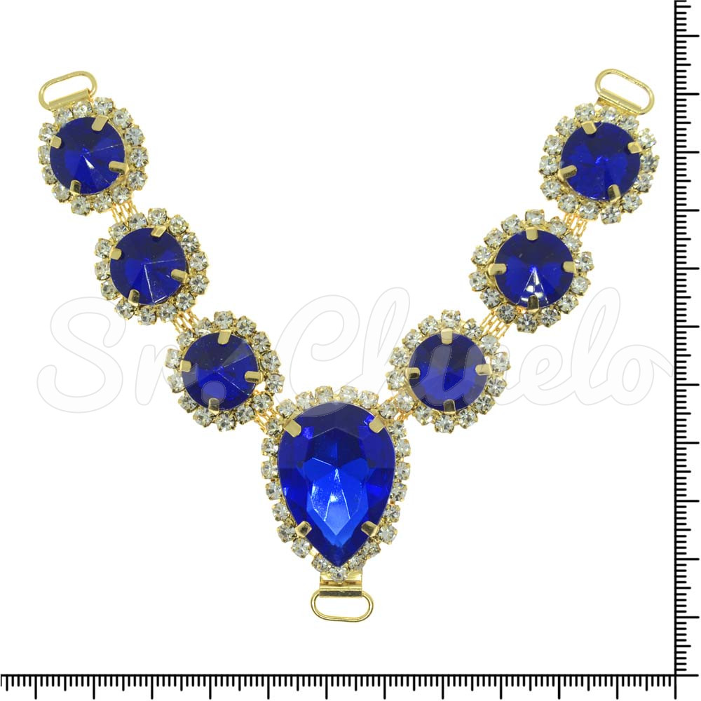 Cabedal Gisele, Passante, Azul