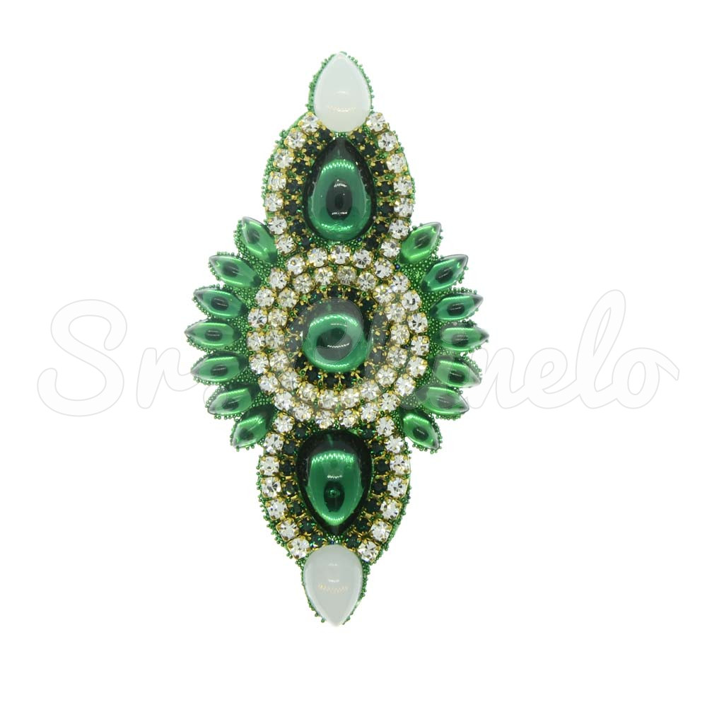 Cabedal Anahí, Tecido, Cocar, Verde