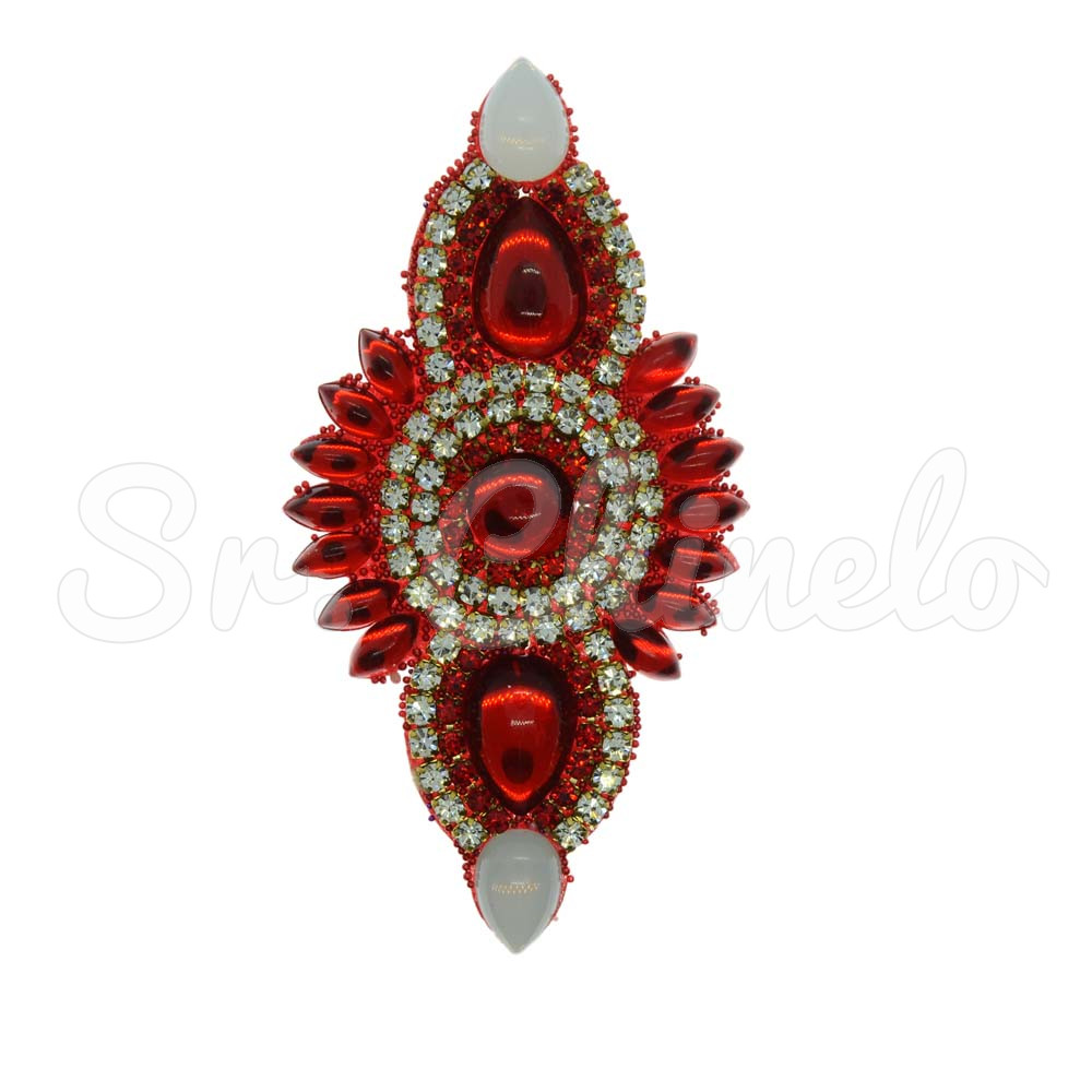 Cabedal Anahí, Tecido, Cocar, Vermelho