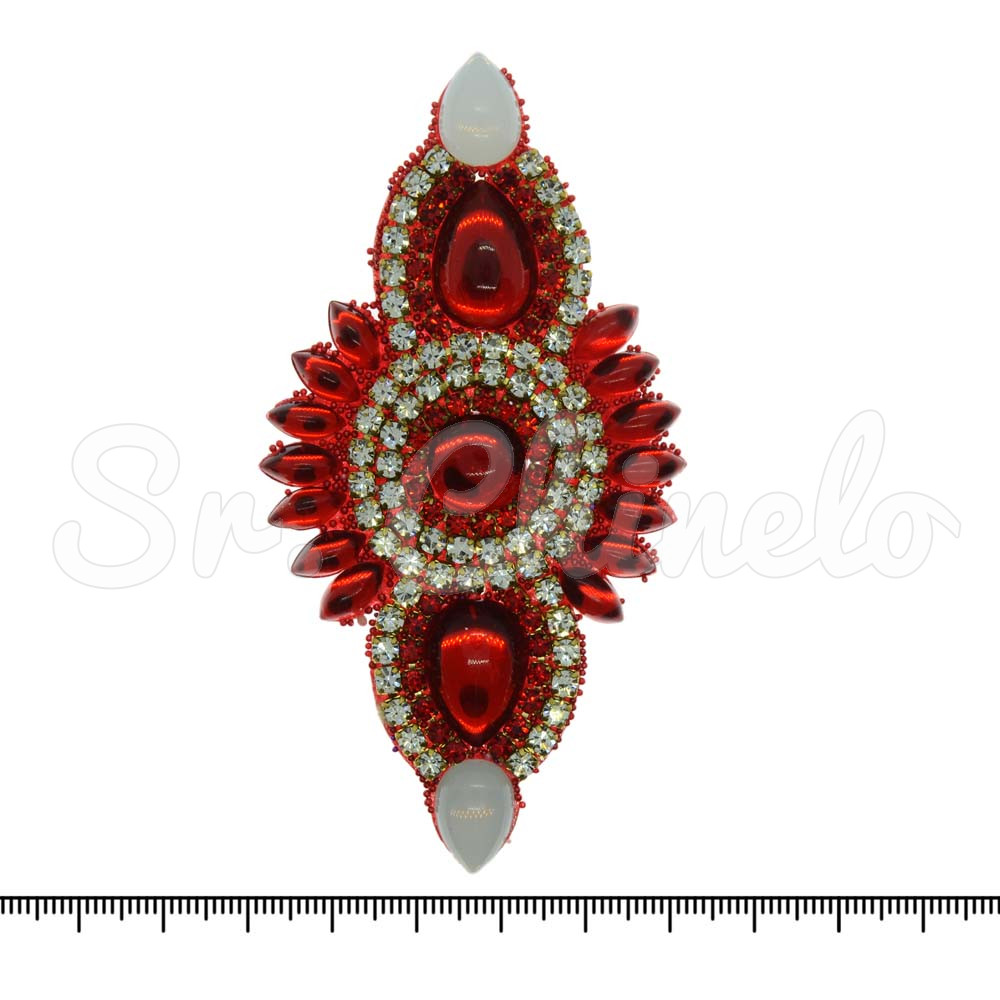 Cabedal Anahí, Tecido, Cocar, Vermelho