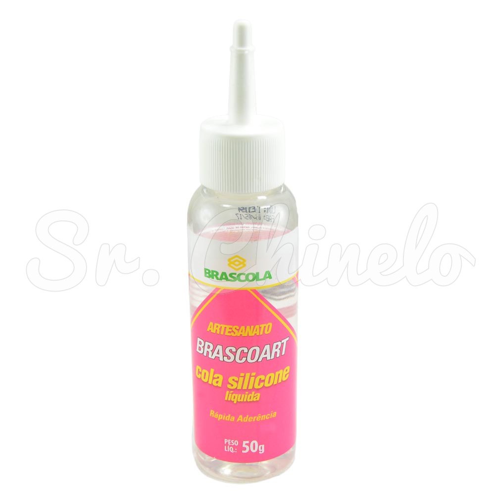 Cola de Silicone Líquida, Brascoart, 50g