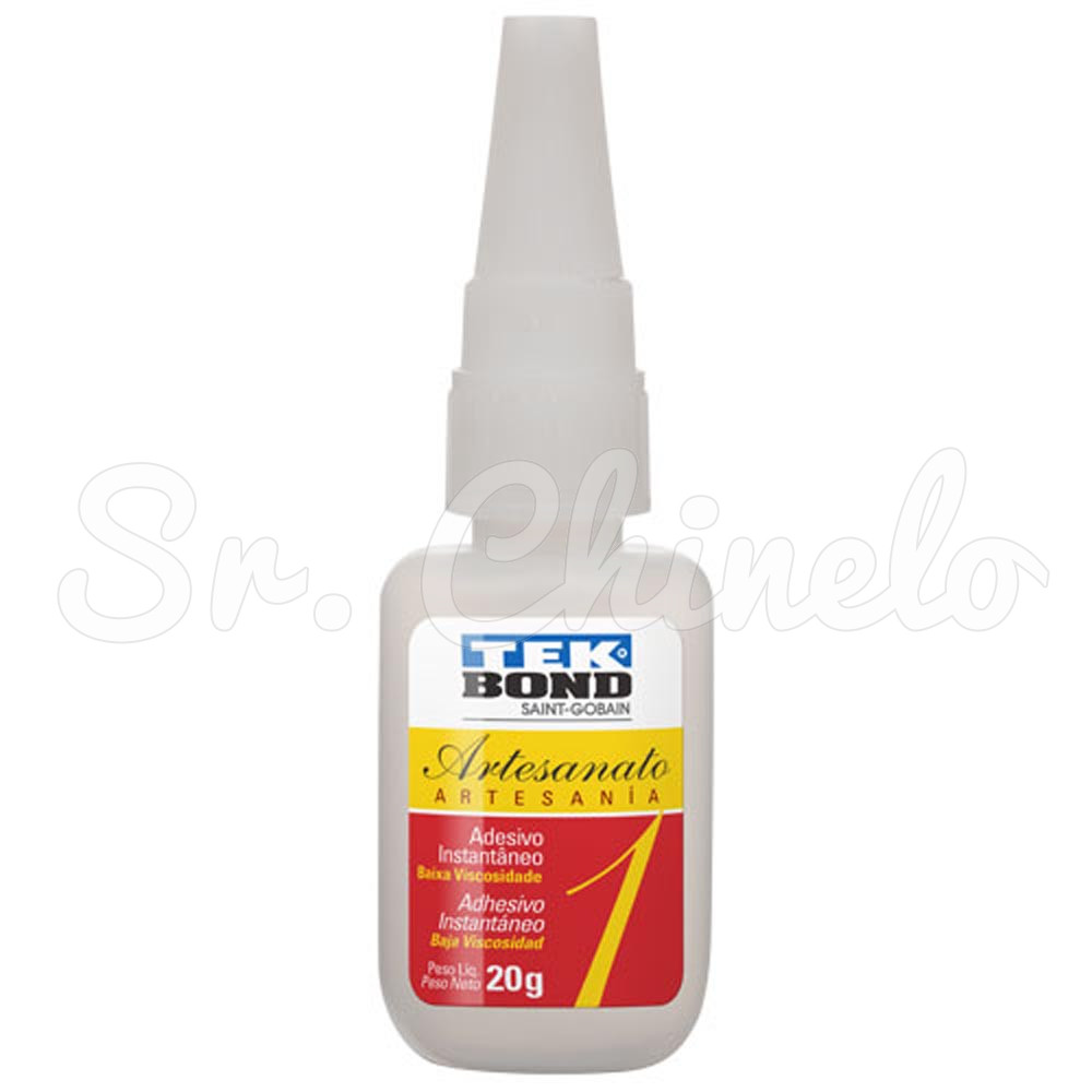 Adesivo Instantâneo Multiuso, Tekbond, Artesanato 1 Baixa Viscosidade, 20g
