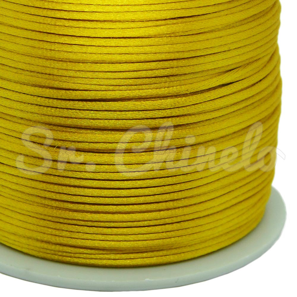 Fio de Seda, 1mm, Amarelo Ouro