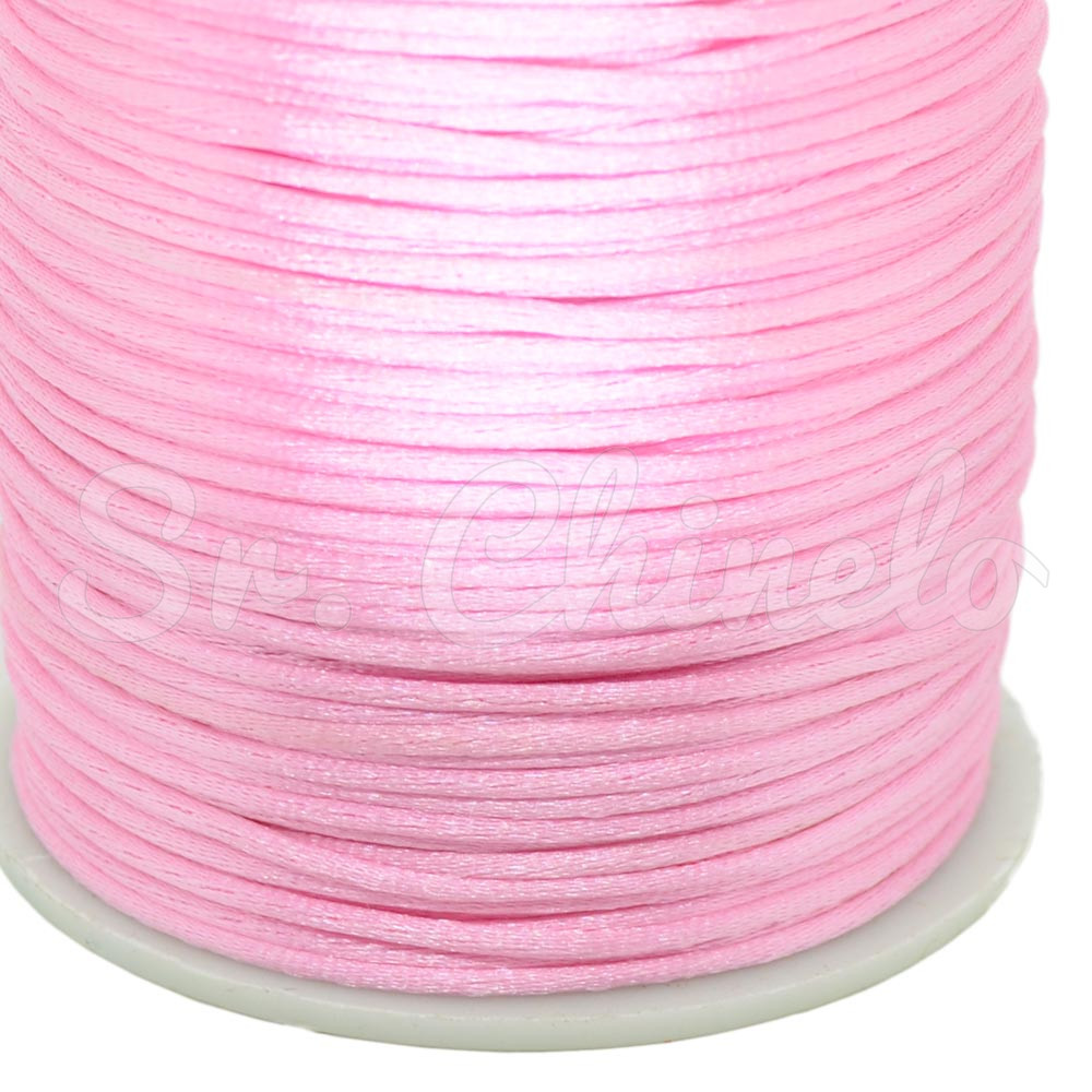 Fio de Seda, 1mm, Rosa Claro