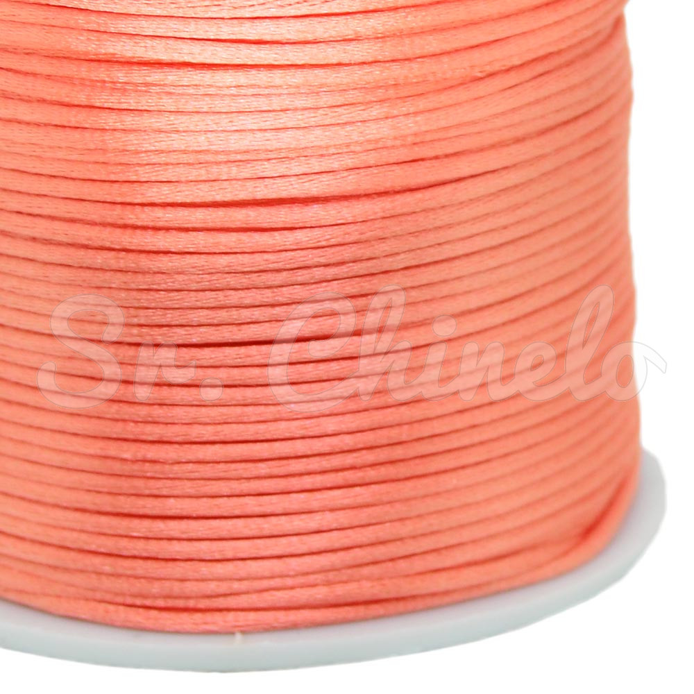 Fio de Seda, 1mm, Rosa Salmão