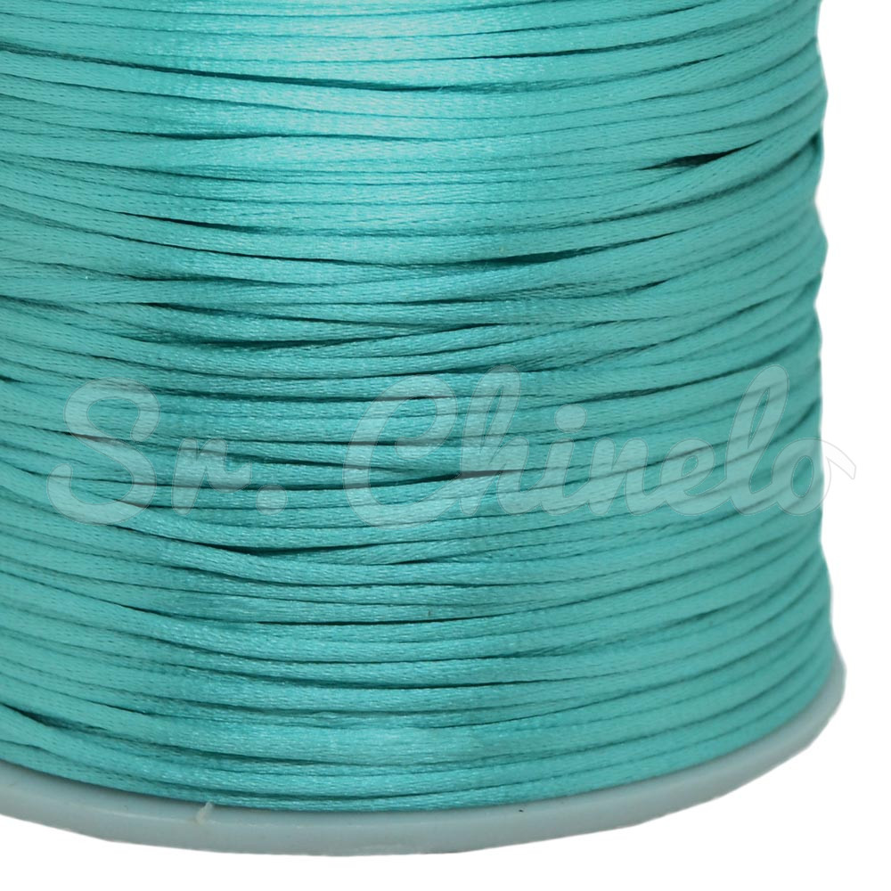 Fio de Seda, 1mm, Verde Turquesa