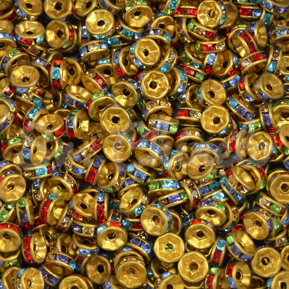 Entremeio Circular, 06mm, Ouro, Colorido
