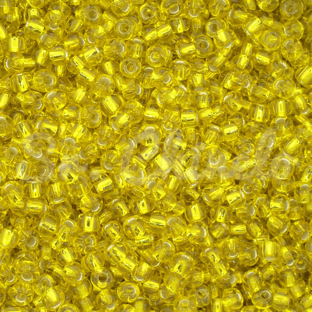 Miçangão Jablonex, 6/0, Amarelo Transparente