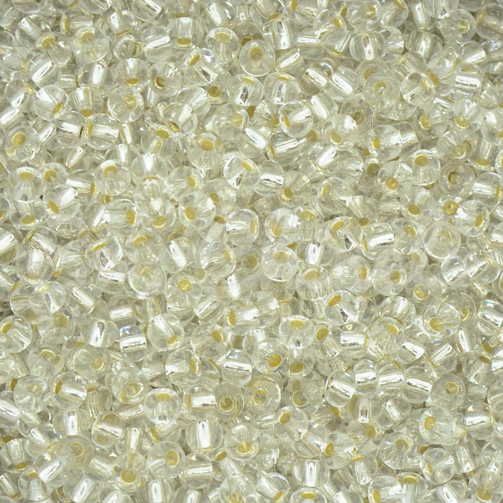 Miçangão Jablonex, 6/0, Prata Transparente