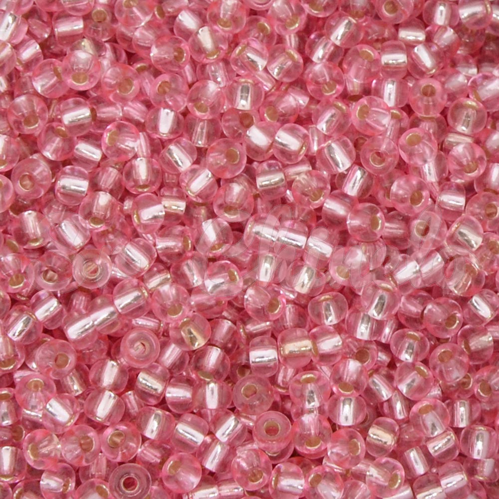 Miçangão Jablonex, 6/0, Rosa Transparente