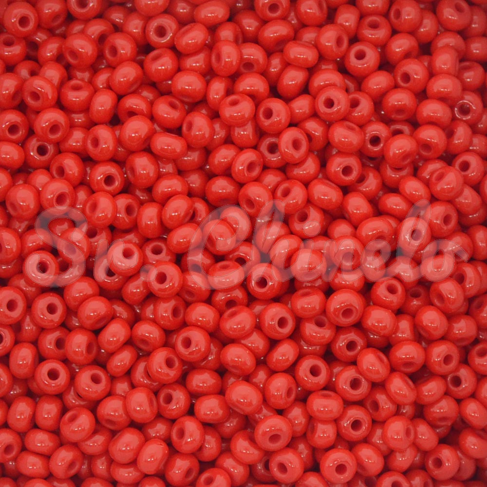 Miçangão Jablonex, 6/0, Vermelho Fosco