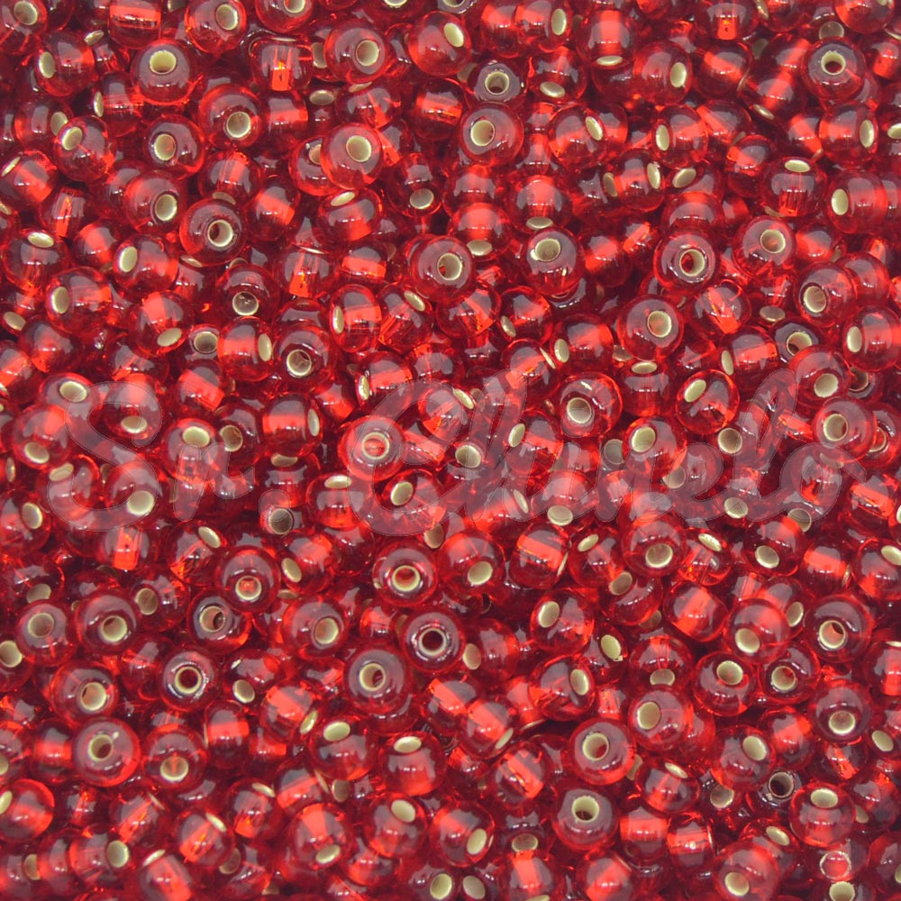 Miçangão Jablonex, 6/0, Vermelho Transparente