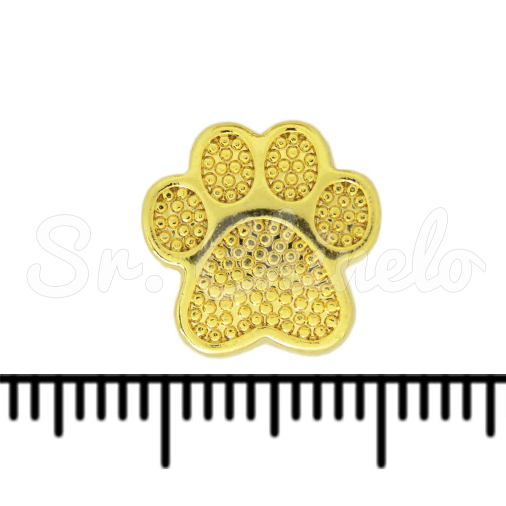 Passante, Patinha Animal, Ouro
