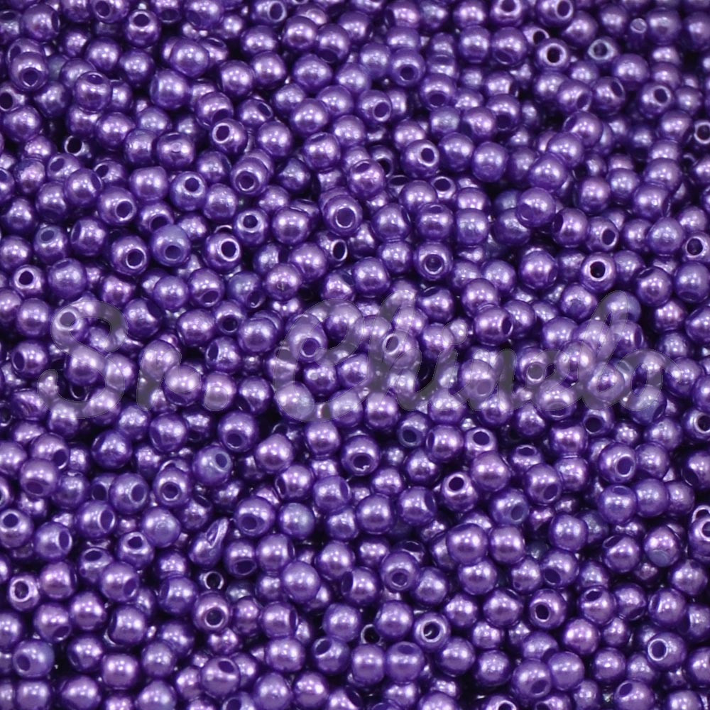 Pérola ABS, 03mm, Roxo 