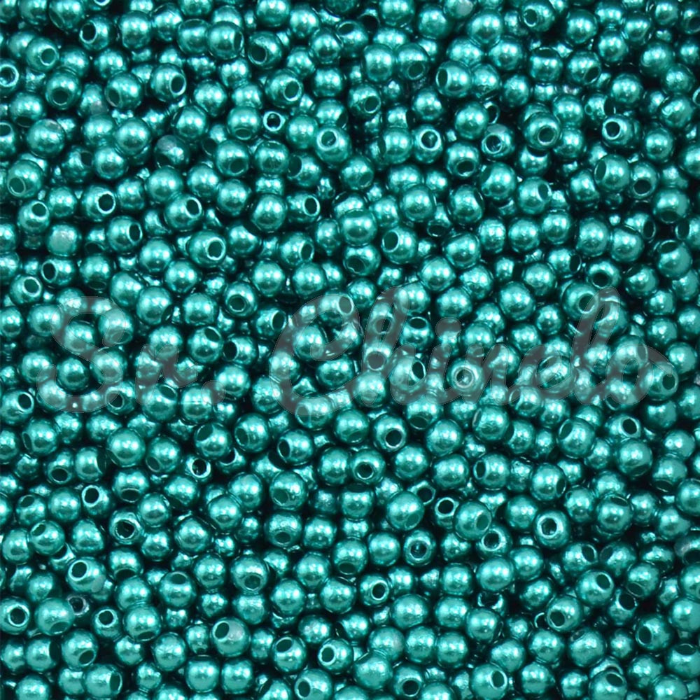 Pérola ABS, 03mm, Verde Kentucky