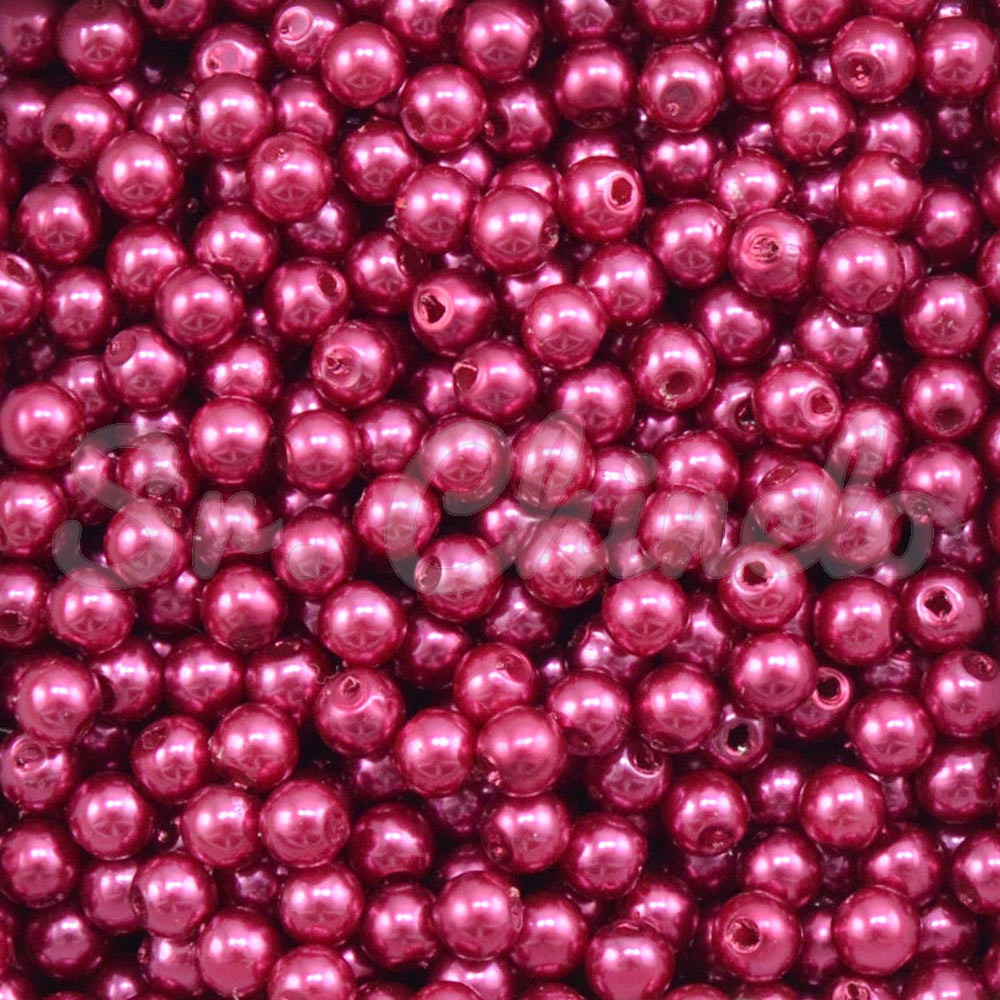 Pérola ABS, 05mm, Marsala