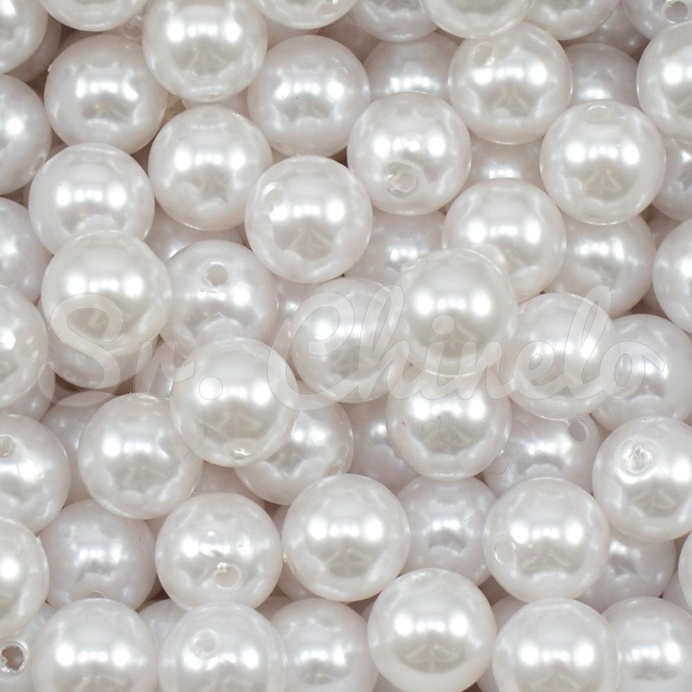 Pérola ABS, 10mm, Branco