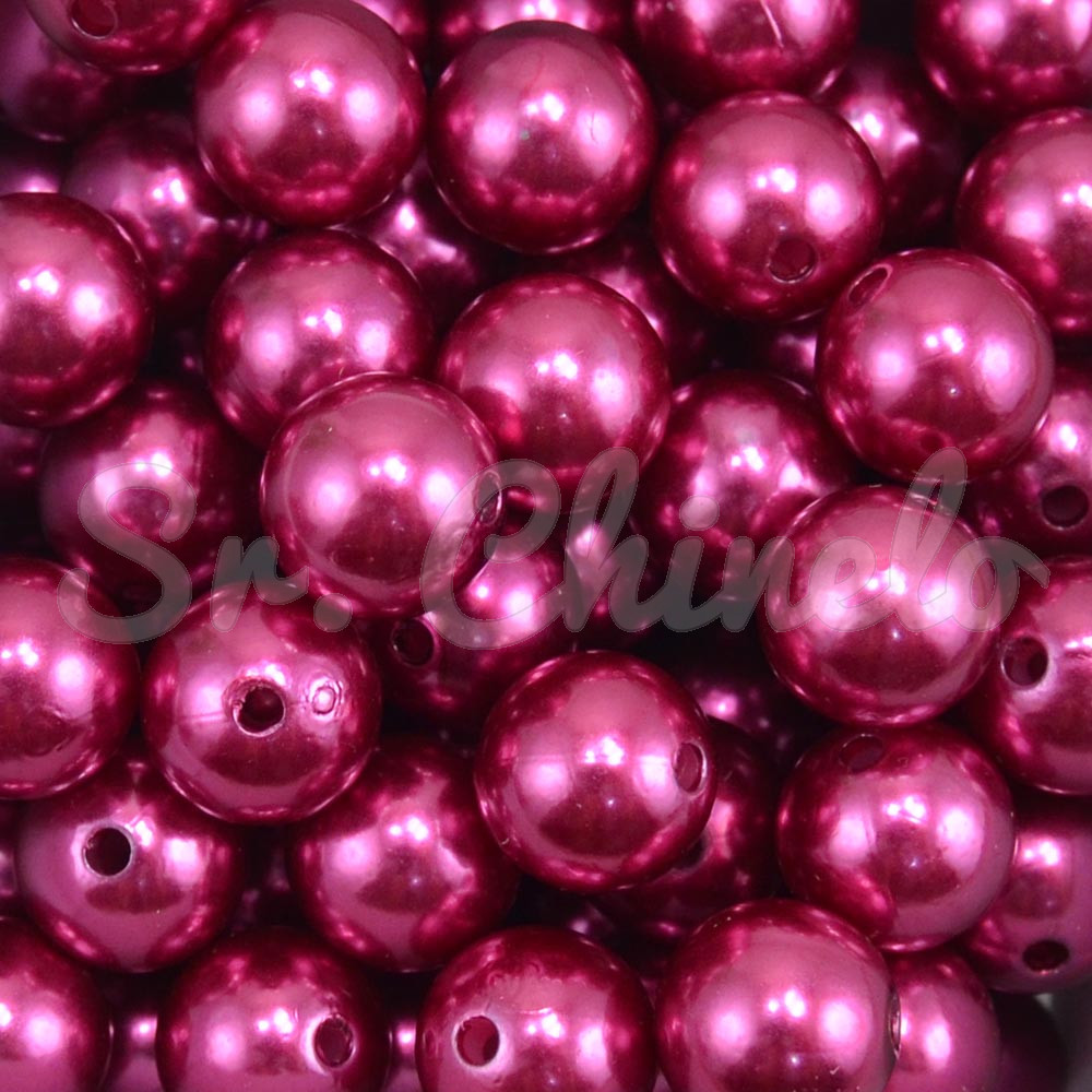 Pérola ABS, 12mm, Marsala
