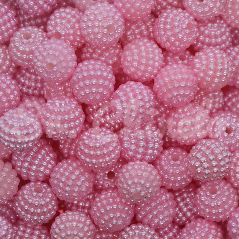 Pérola Craquelada Amora, 10mm, Rosa