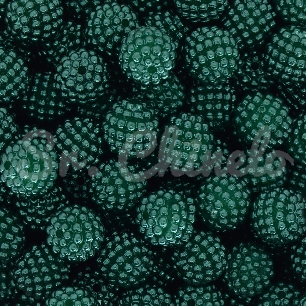 Pérola Craquelada Amora, 10mm, Verde Kentucky