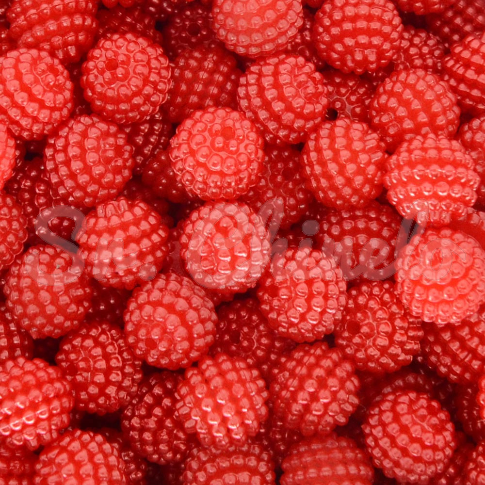 Pérola Craquelada Amora, 10mm, Vermelho