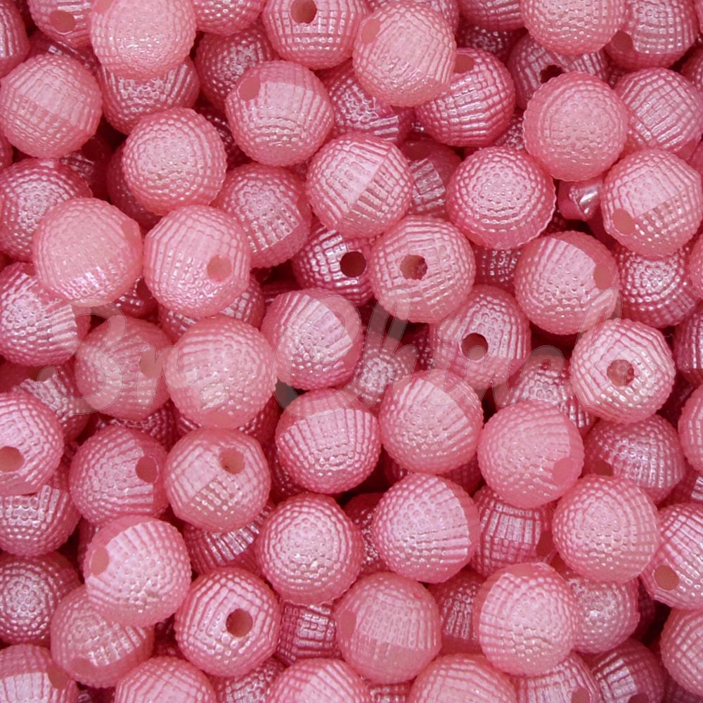 Pérola Craquelada, 08mm, Rosa Envelhecido