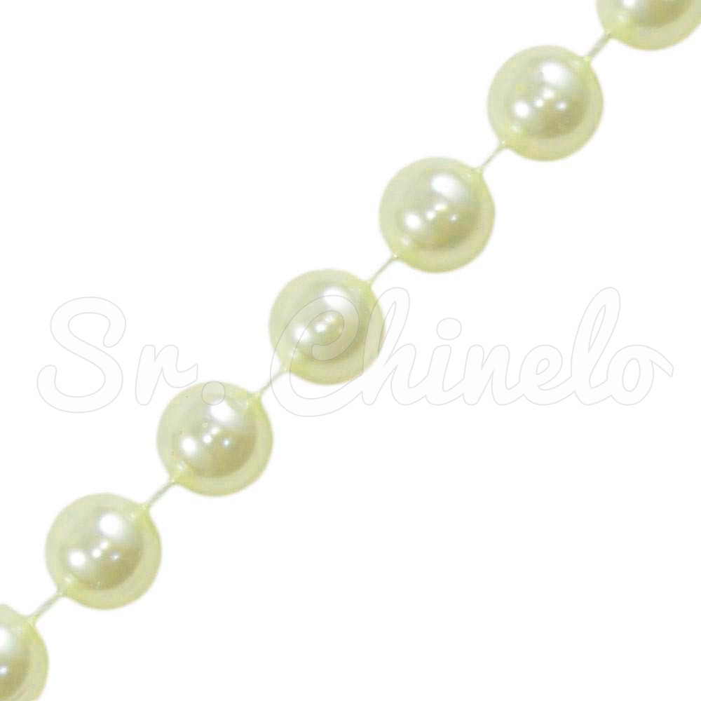 Fio de Pérola, 10mm, Creme