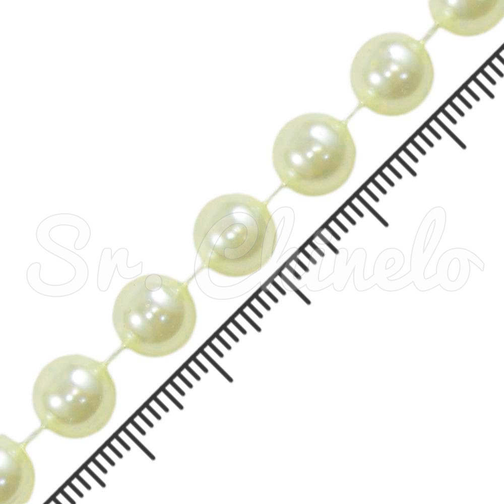 Fio de Pérola, 10mm, Creme