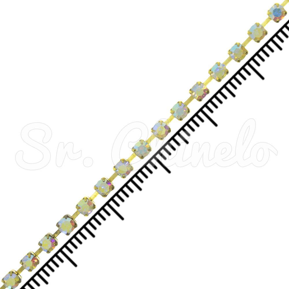 Fio de Strass, SS12, Ouro, Strass Furtacor