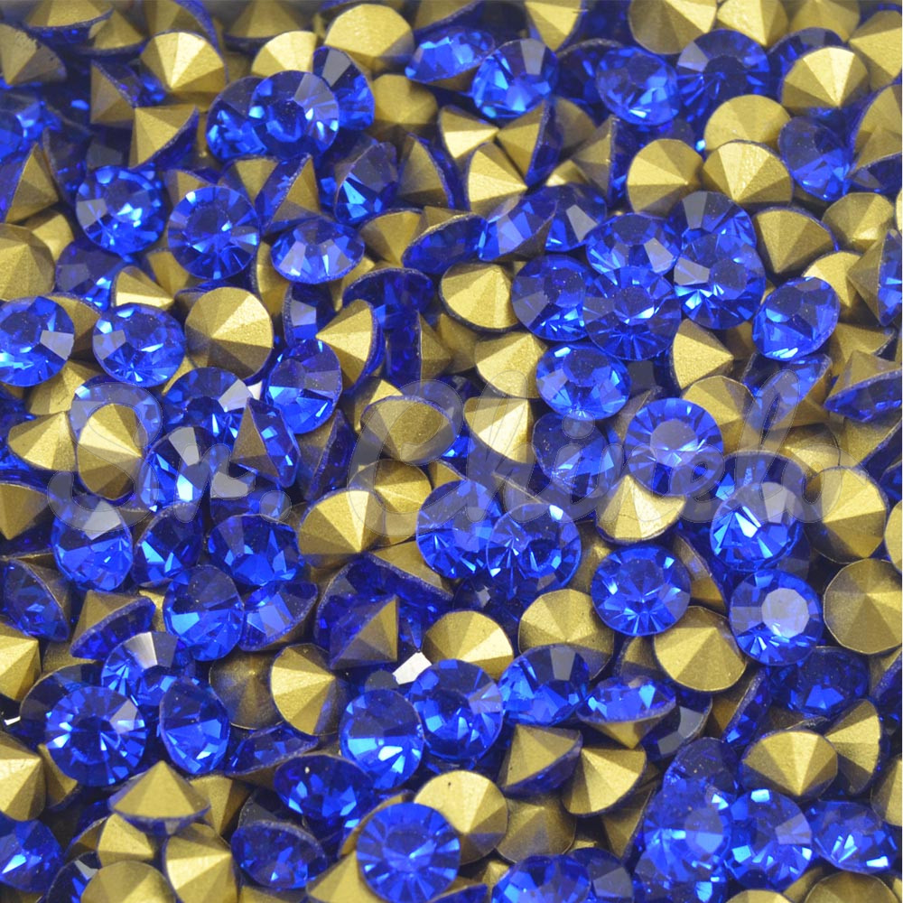 Pedra de Strass, SS28, Azul Cobalt