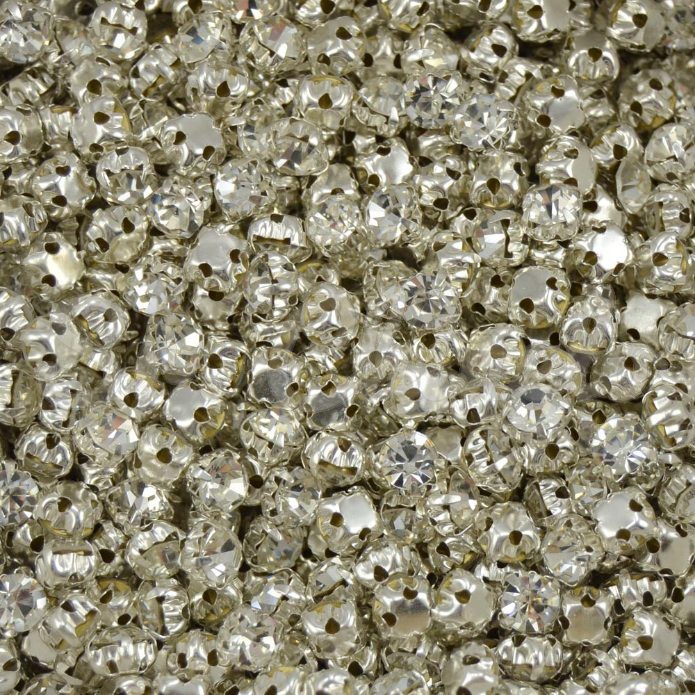 Strass de Costura, SS20, Prata, Cristal