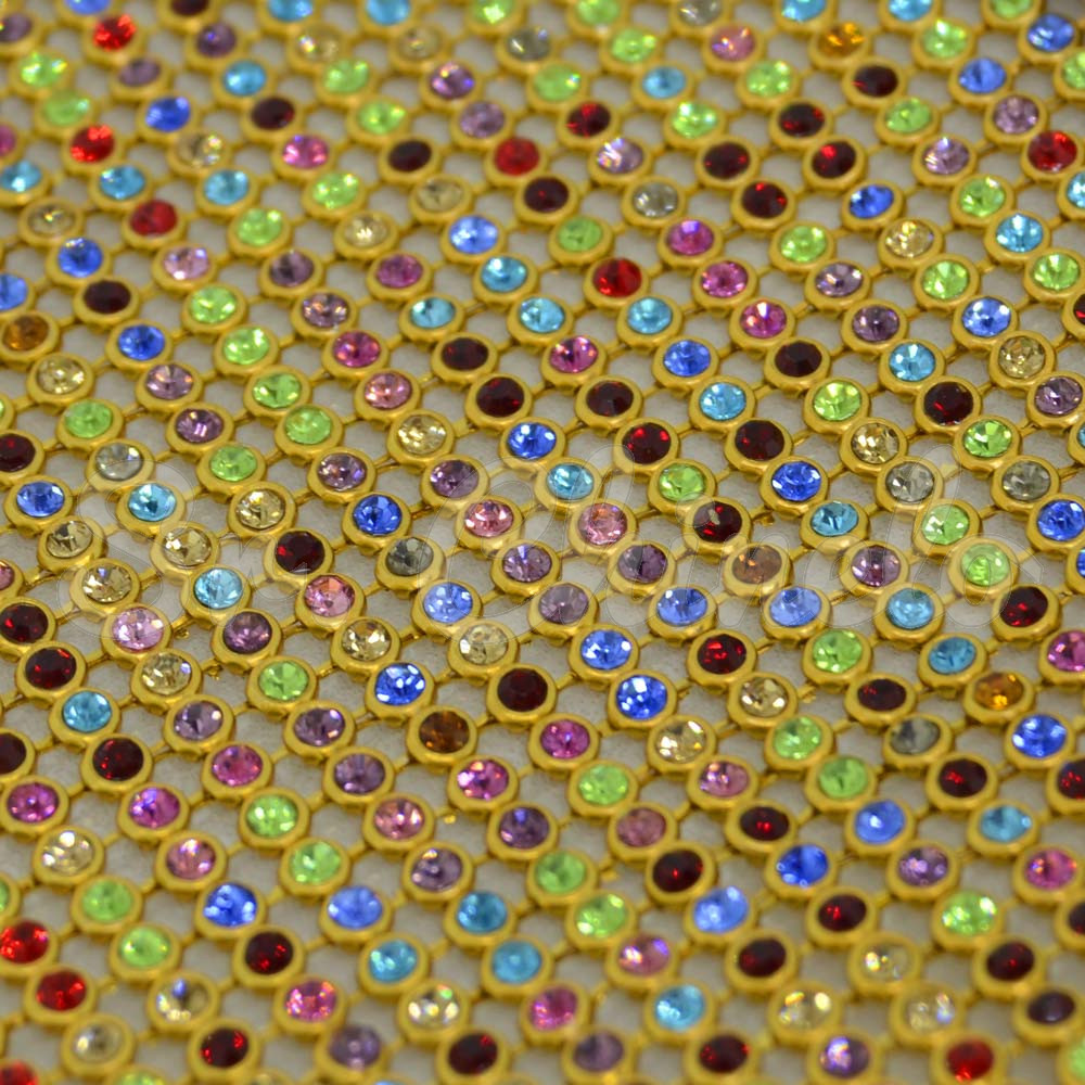 Manta de Strass, Ouro, Colorido