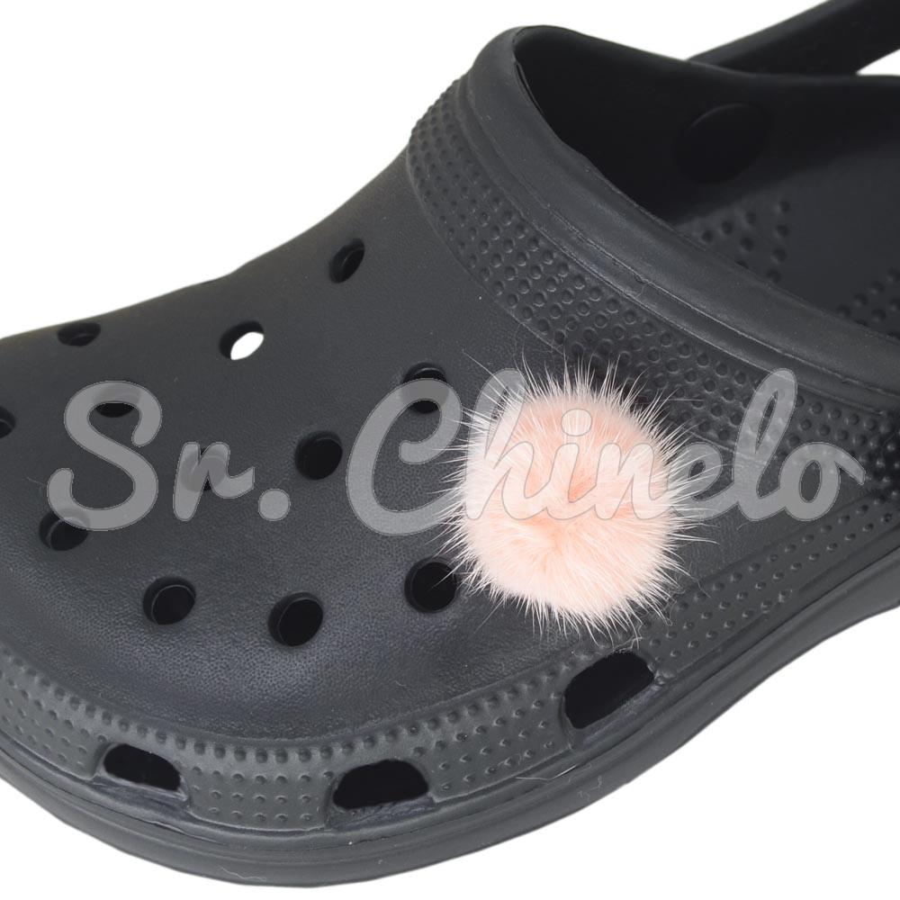 Aplique, Pompom 30mm, Pelúcia, Rosa Claro